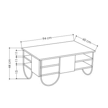 Стол журнальный Леве Норфолк (Стол журнальный LEVE NORFOLK COFFEE TABLE)