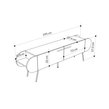 Тумба под ТВ Леве Капсул (Тумба под ТВ LEVE CAPSULE TV STAND)