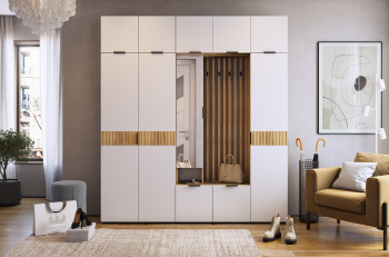 дуб крафт золотой/белое дерево