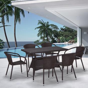 Комплект плетеной мебели Афина T198D / Y137C-W53 6Пкс(6Pcs)