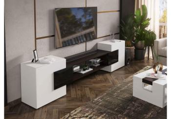 белый / черный глянец