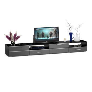 Корпус Венге/Фасады Мдф Графитово-Серый Глянец